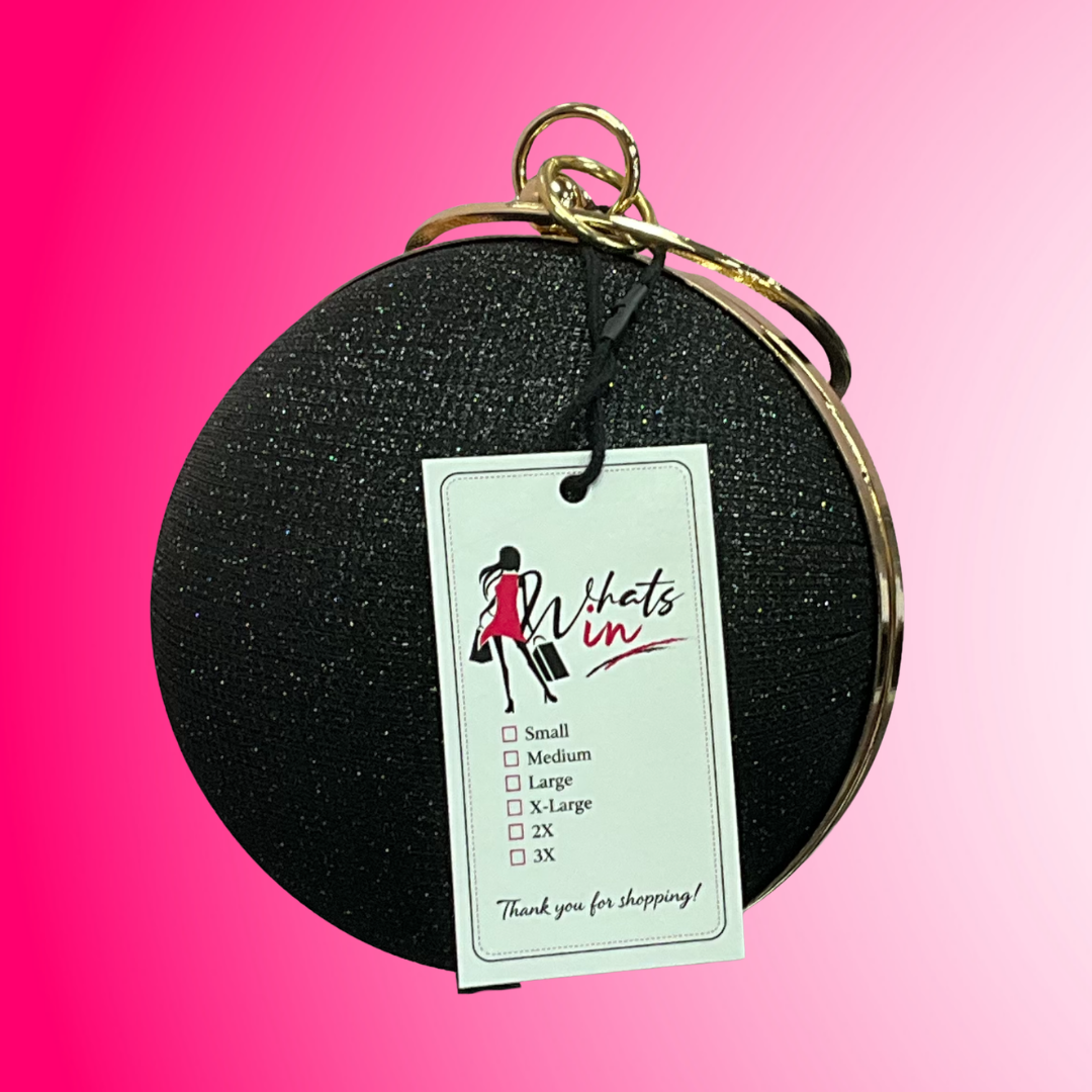 Black Ball Evening Purse
